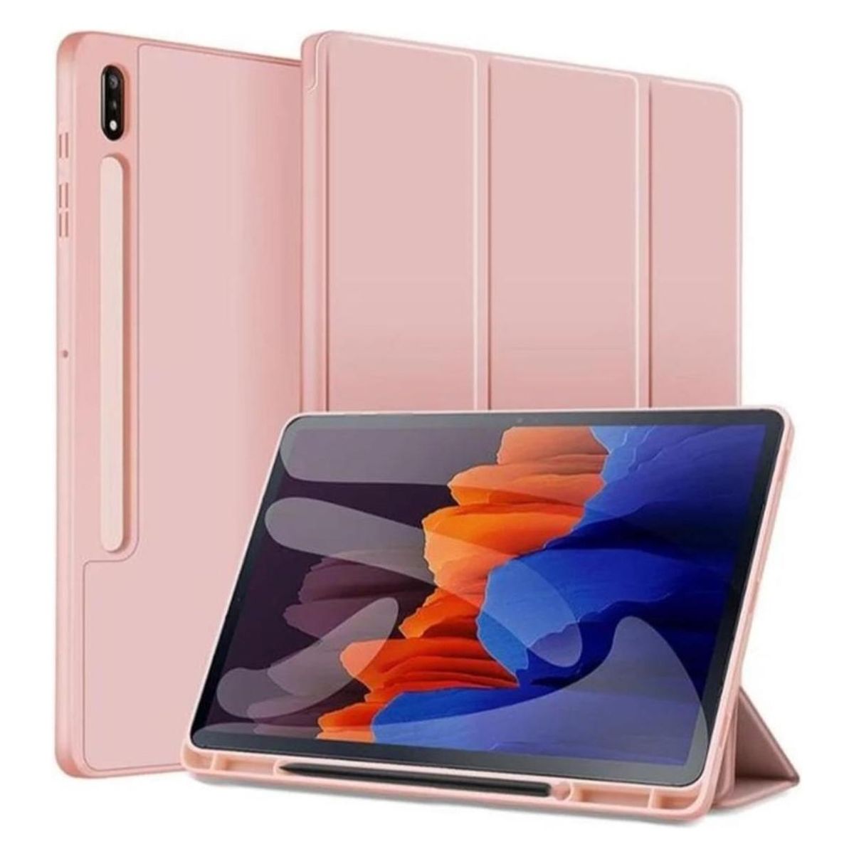 GENERICO - Funda Inteligente Para Samsung Galaxy Tab S9 Fe Rosado 10.9 X510