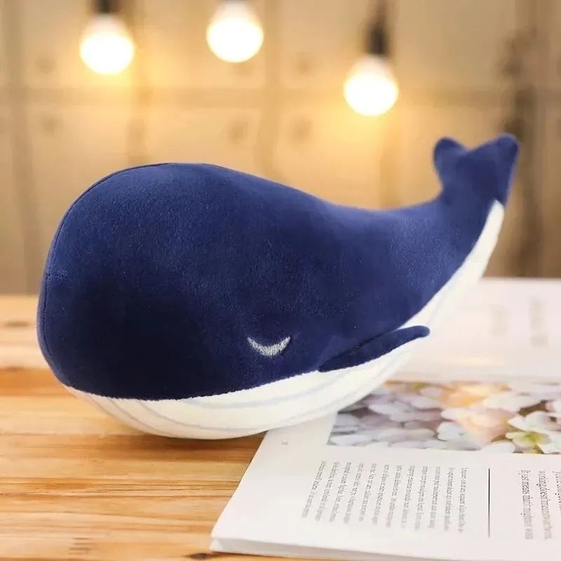 GENERICO - Ballena Azul Peluche 25 Cm. Buena Calidad.