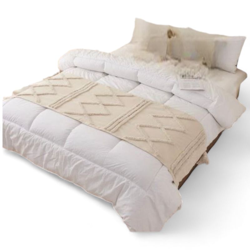 GENERICO - Piecera Pie De Cama Boho Bordada Cama King Y 2 Plazas