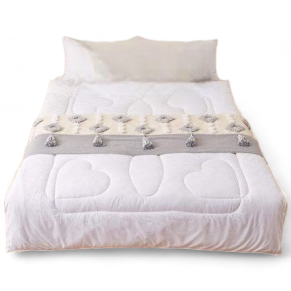 GENERICO - Piecera Pie De Cama Boho Bordada Cama King Y 2 Plazas