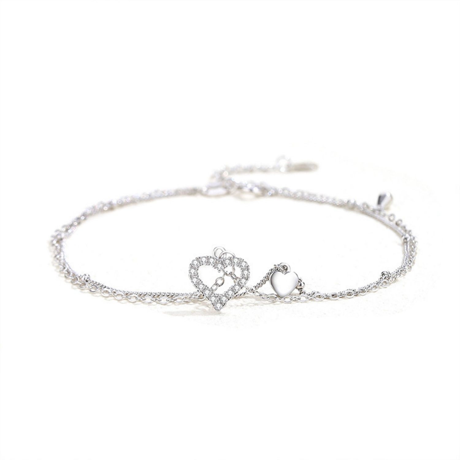 Tobillera Plata Ley Mano Mujer Tobillera Infinito Plata 925 - Ajustable Y Con Circonitas Tobillera Ajustable Regalo