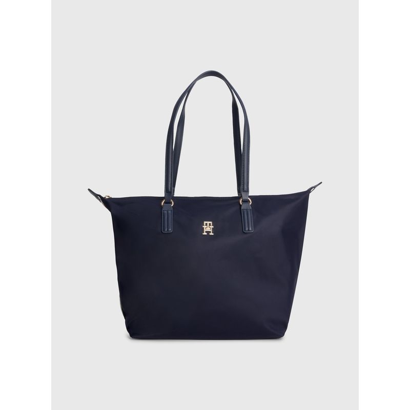 TOMMY HILFIGER - Tote Poppy Solid Azul Tommy Hilfiger