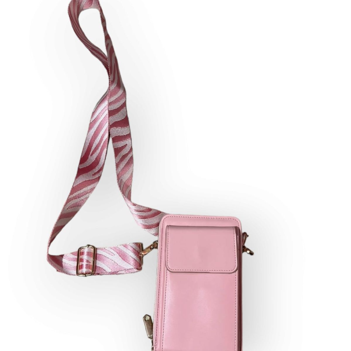 GENERICO - Cartera Porta Celular Eco cuero 3 Compartimientos