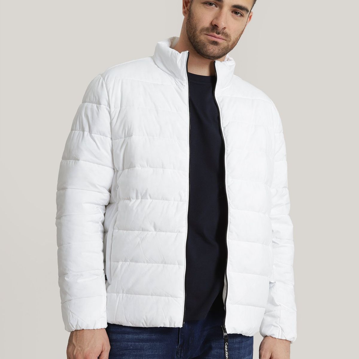 CALVIN KLEIN - Parka Stretch Pufer Blanco Calvin Klein