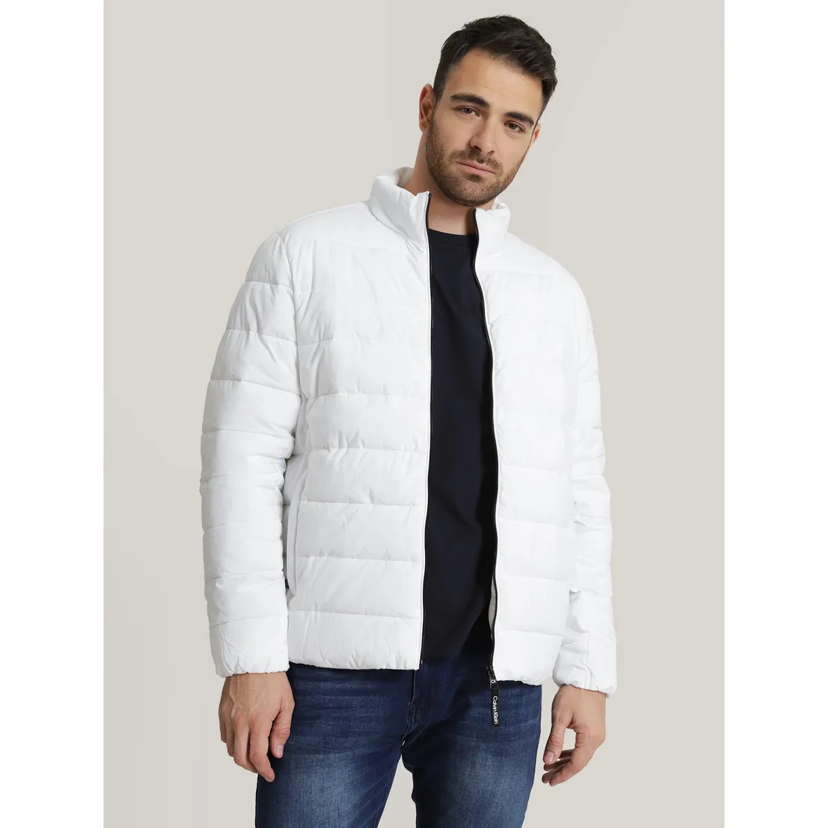 CALVIN KLEIN - Parka Stretch Pufer Blanco Calvin Klein