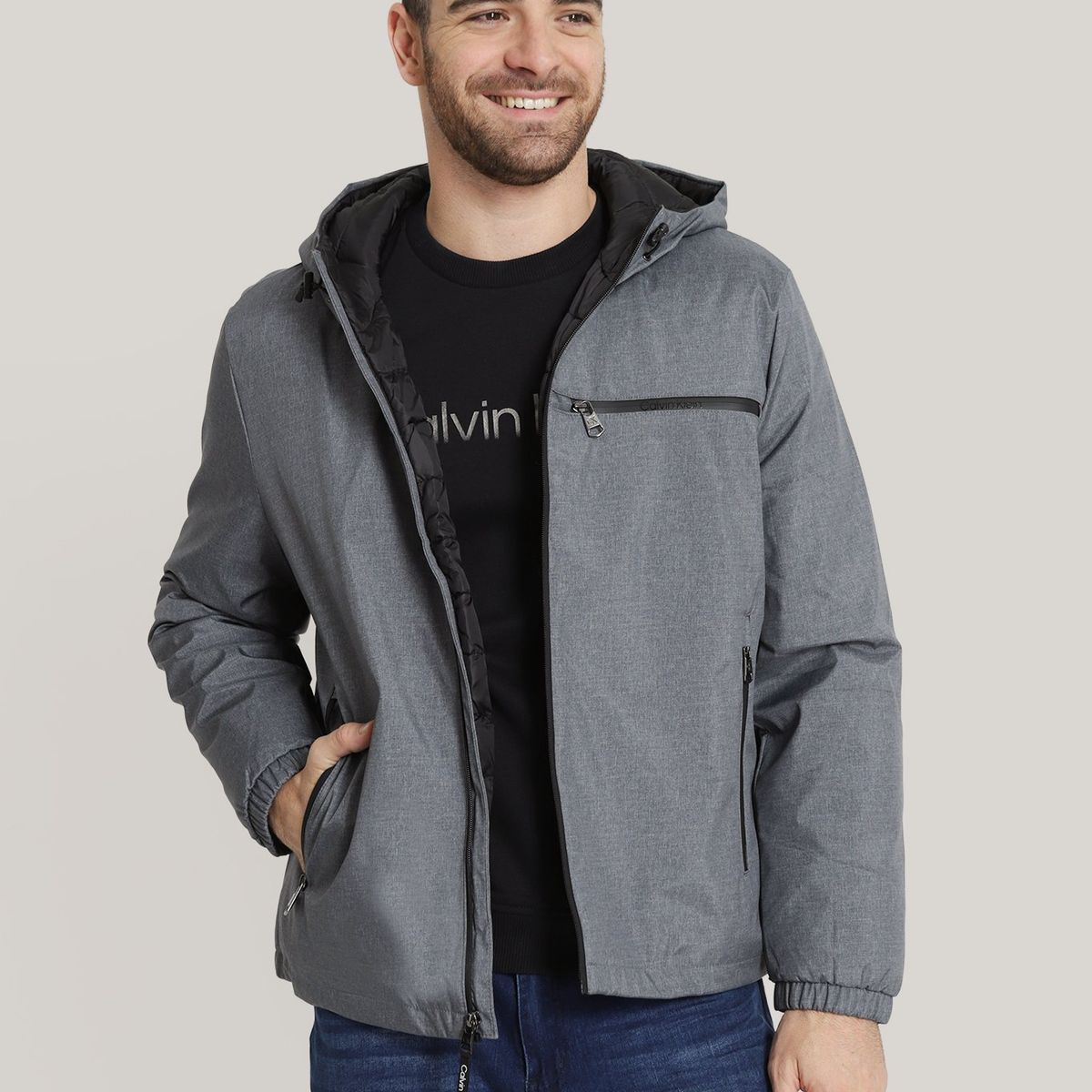 CALVIN KLEIN - Chaqueta Stretch