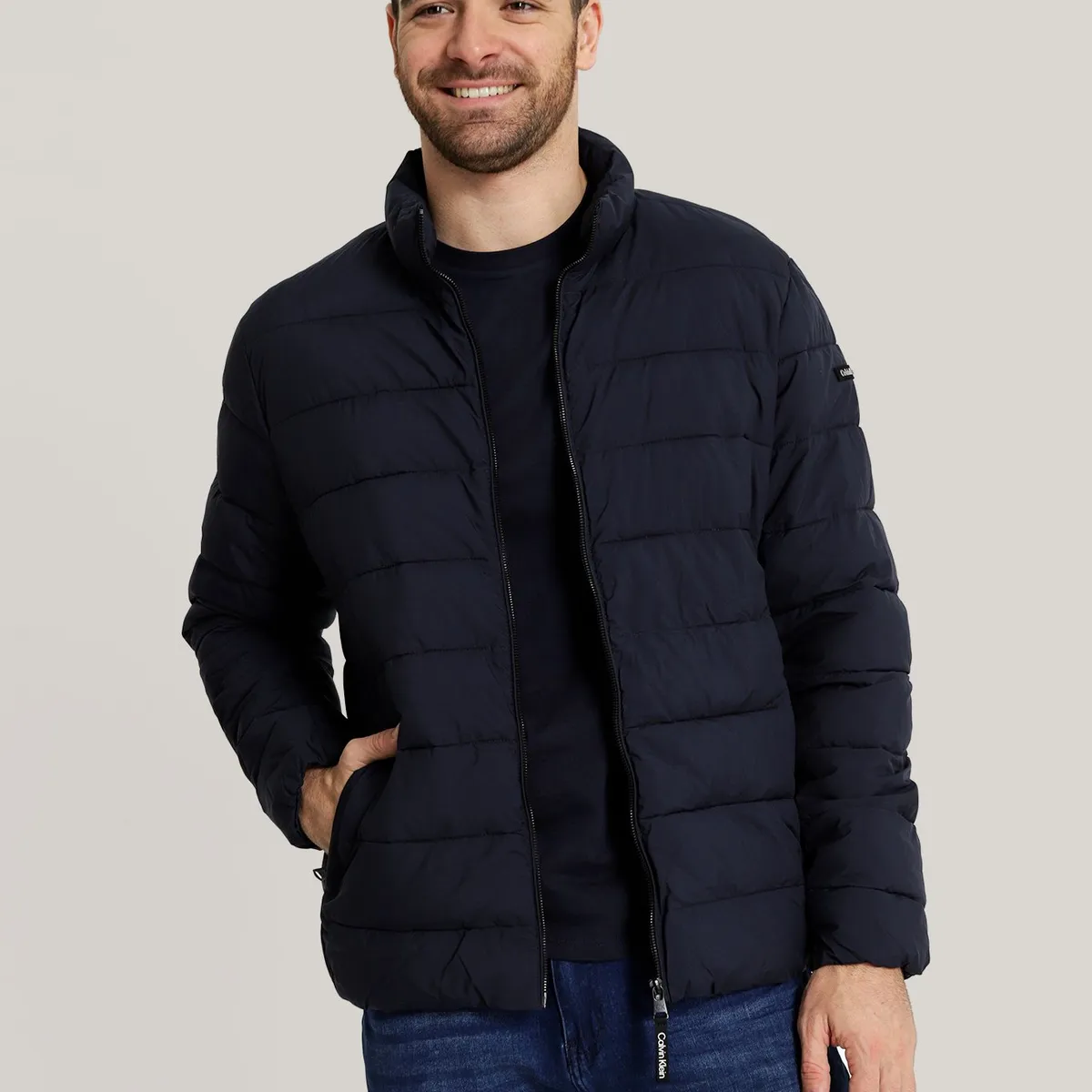 CALVIN KLEIN - Parka Stretch Pufer Azul Calvin Klein