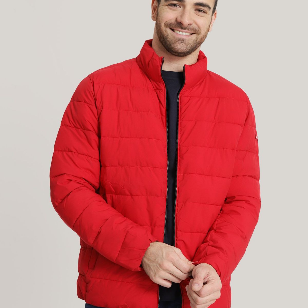 CALVIN KLEIN - Parka Stretch Pufer Rojo Calvin Klein