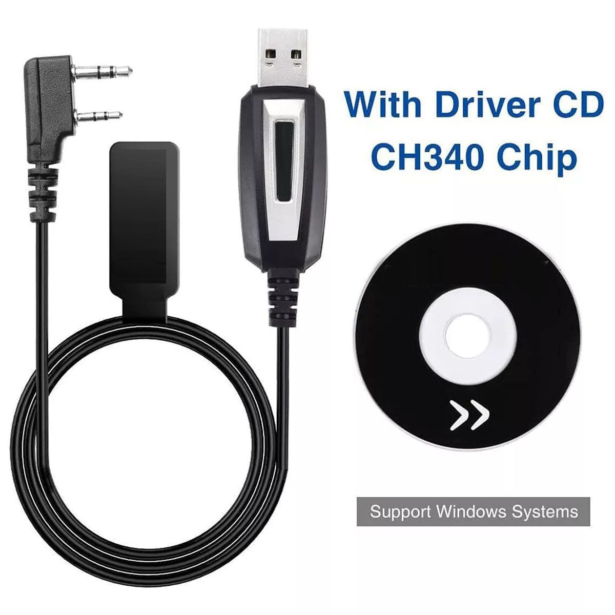 KUANGYE - Cable Programación Usb Para Kenwood Baofeng Retevis Radios