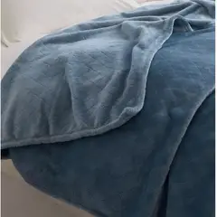 PITAYA - Frazada Para Cama De 1.5 Y 2 Plazas Azul