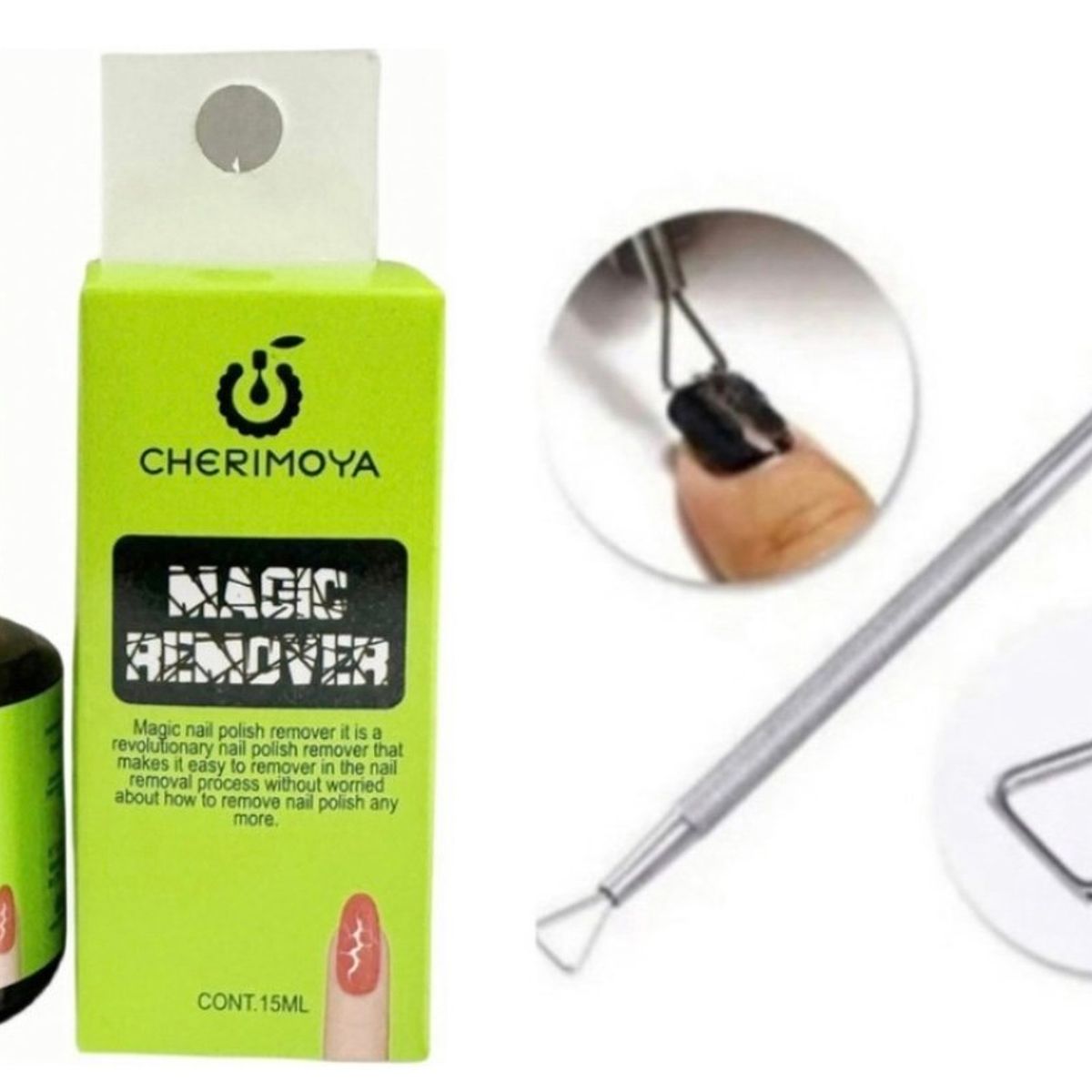 CHERIMOYA - Removedor mágico Cherimoya + Repujador de uñas