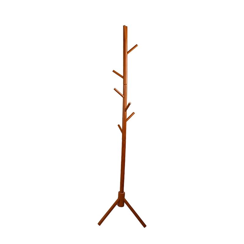 CRUSEC - Perchero De Pie Para Ropa de Madera Caoba