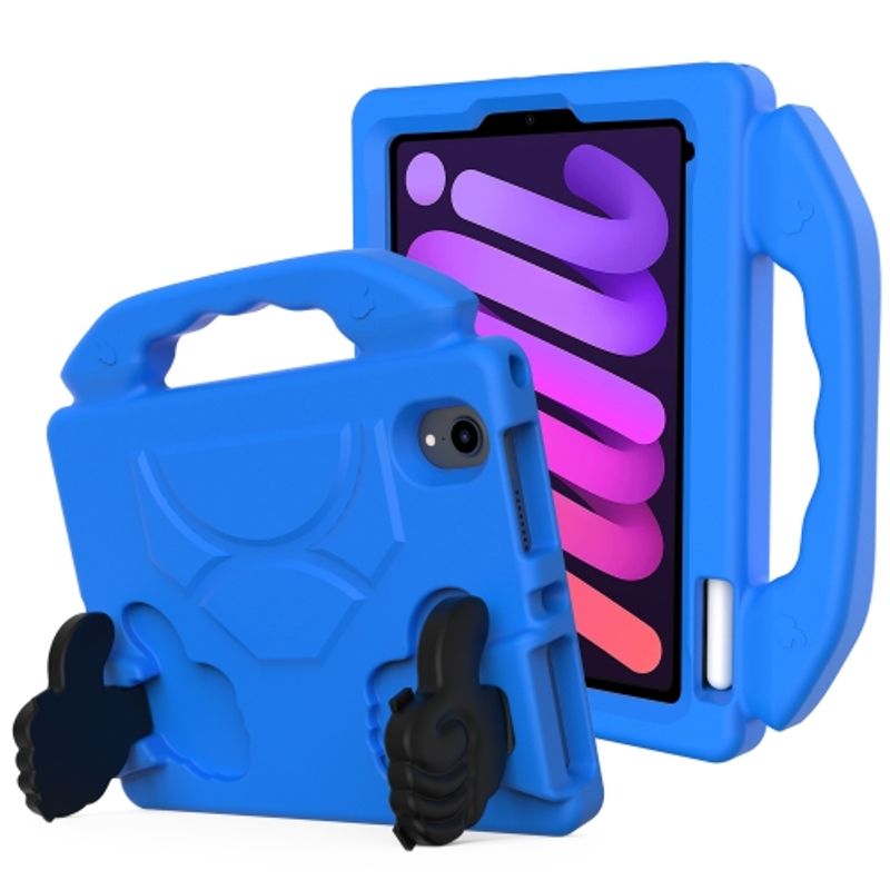 GENERICO - Carcasa Funda antigolpe niño Para iPad Mini 6 Eva Azul