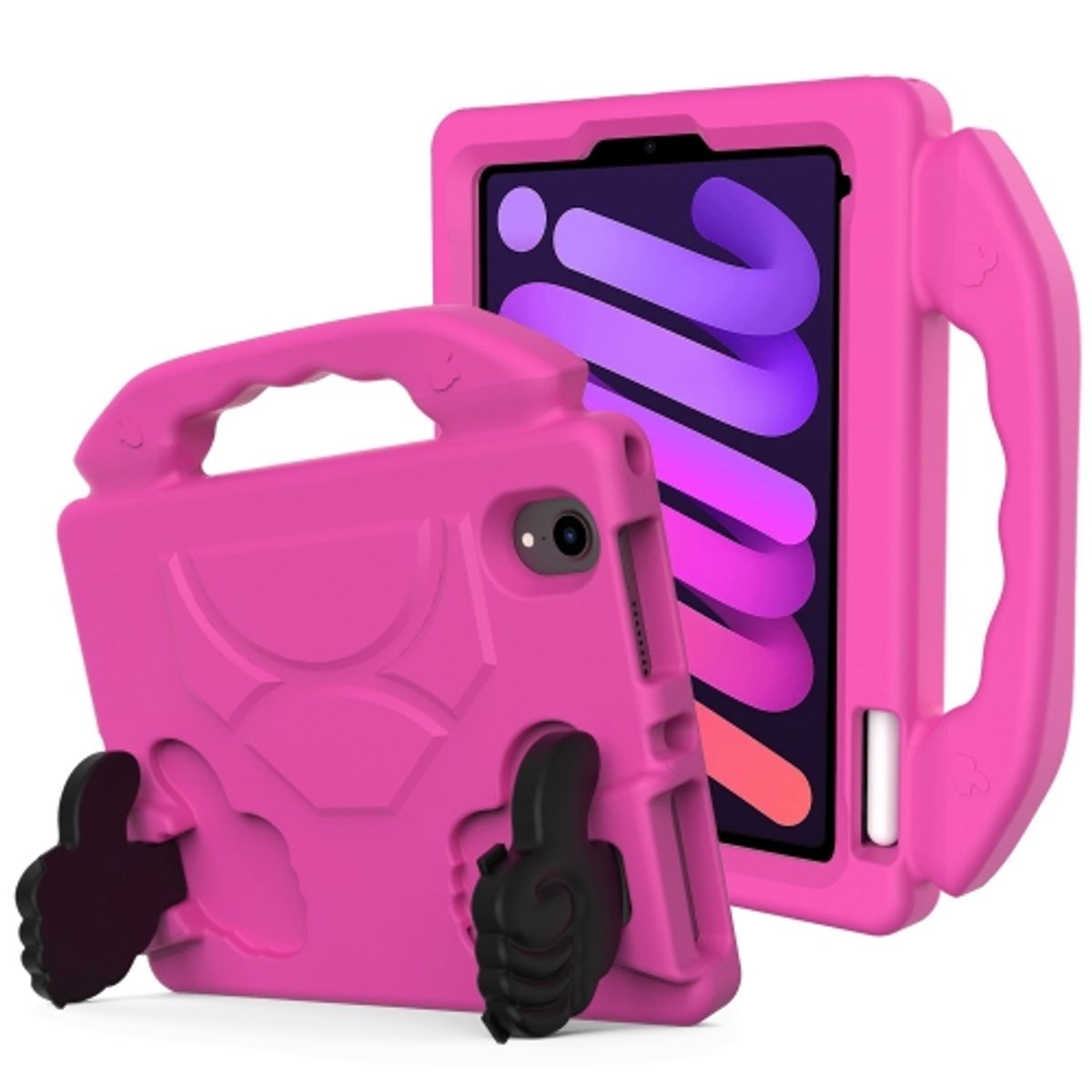 GENERICO - Carcasa Funda antigolpe niño Para iPad Mini 6 Eva Fucsia