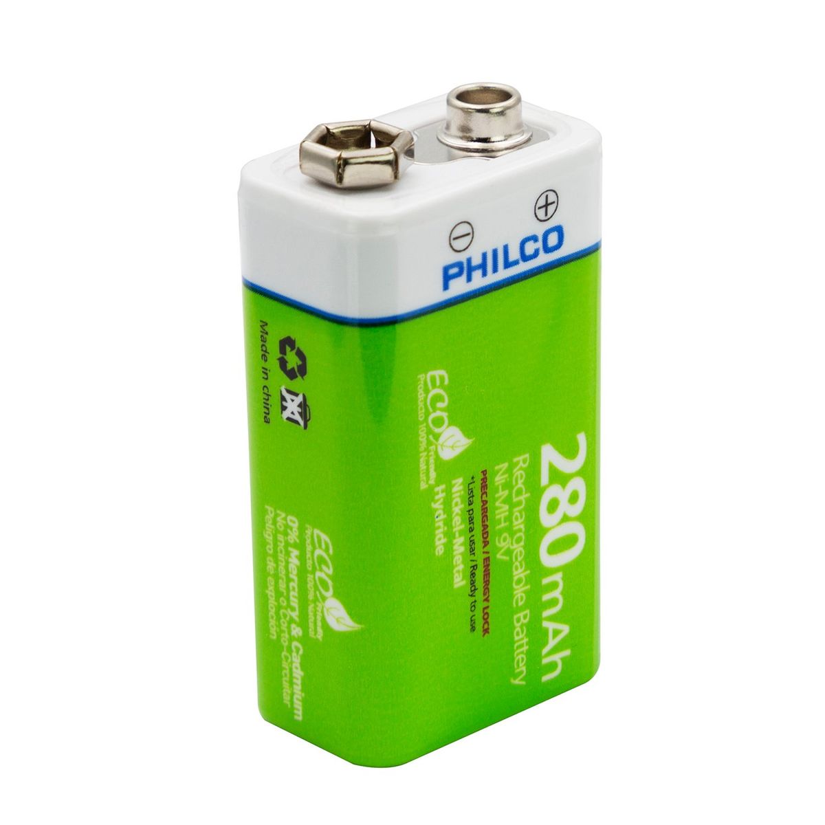 PHILCO - Bateria Recargable 9v 280 Mah Philco