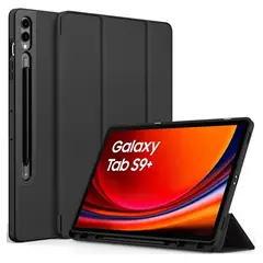 GENERICO - Funda Inteligente Para Samsung Galaxy Tab S9 Fe Plus 12.4 Negro