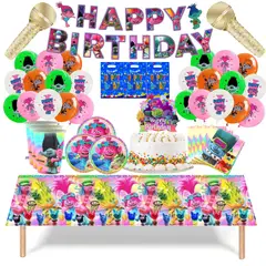 GENERICO - Pack Decoración Globos Cotillón Trolls