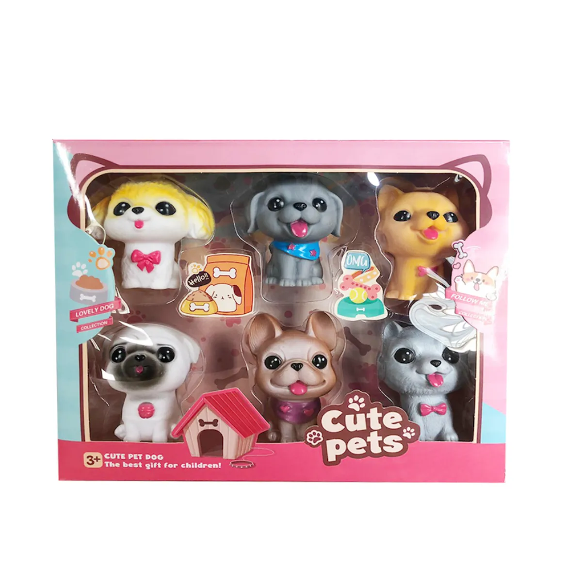 GENERICO - Perros Cachorros Figuras Juguete Para Niños G