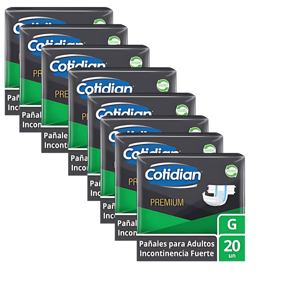 COTIDIAN - PACK PAÑAL ADULTO COTIDIAN PREMIUN TALLA G 160 unidades