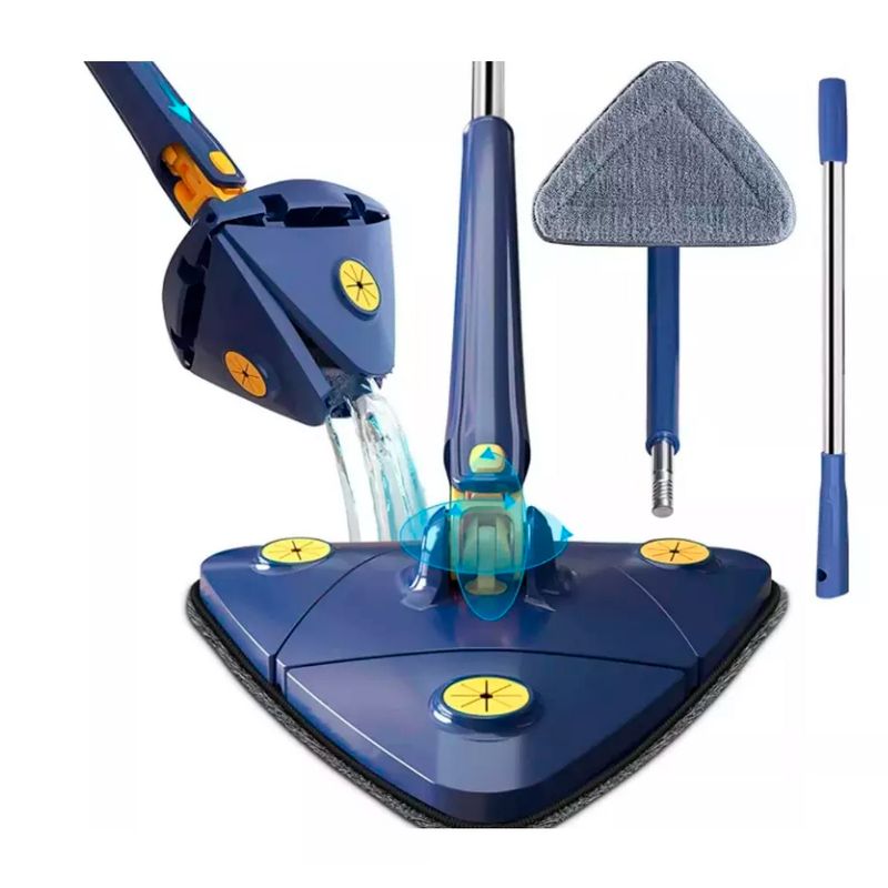 GENERICO - Mopa Trapeadora Escurrible Triangular 360° Automatico Pro