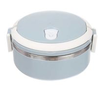 Contenedor Taper Hermetico Plastico Metal De Almuerzo