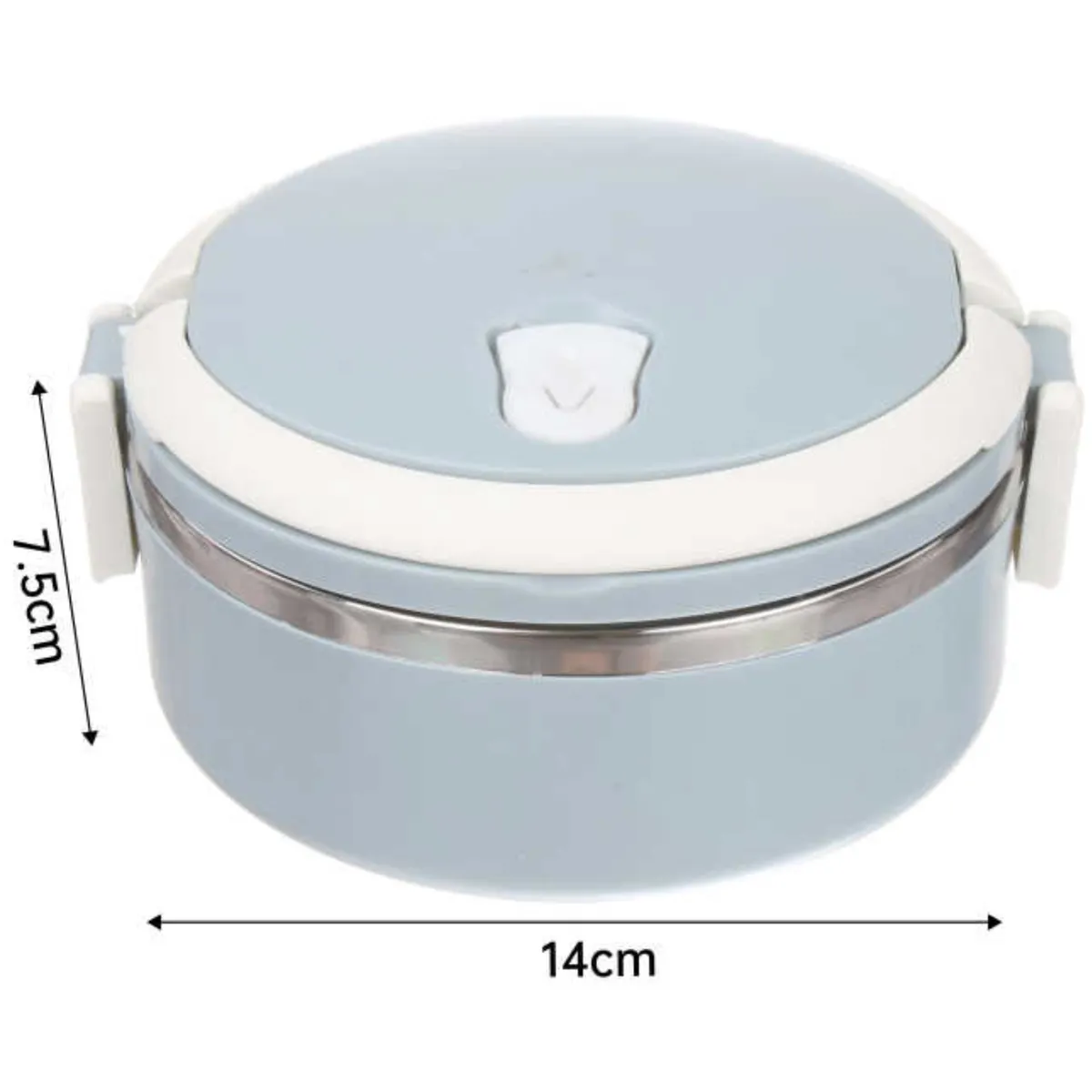 GENERICO - Contenedor Taper Hermetico Plastico Metal De Almuerzo