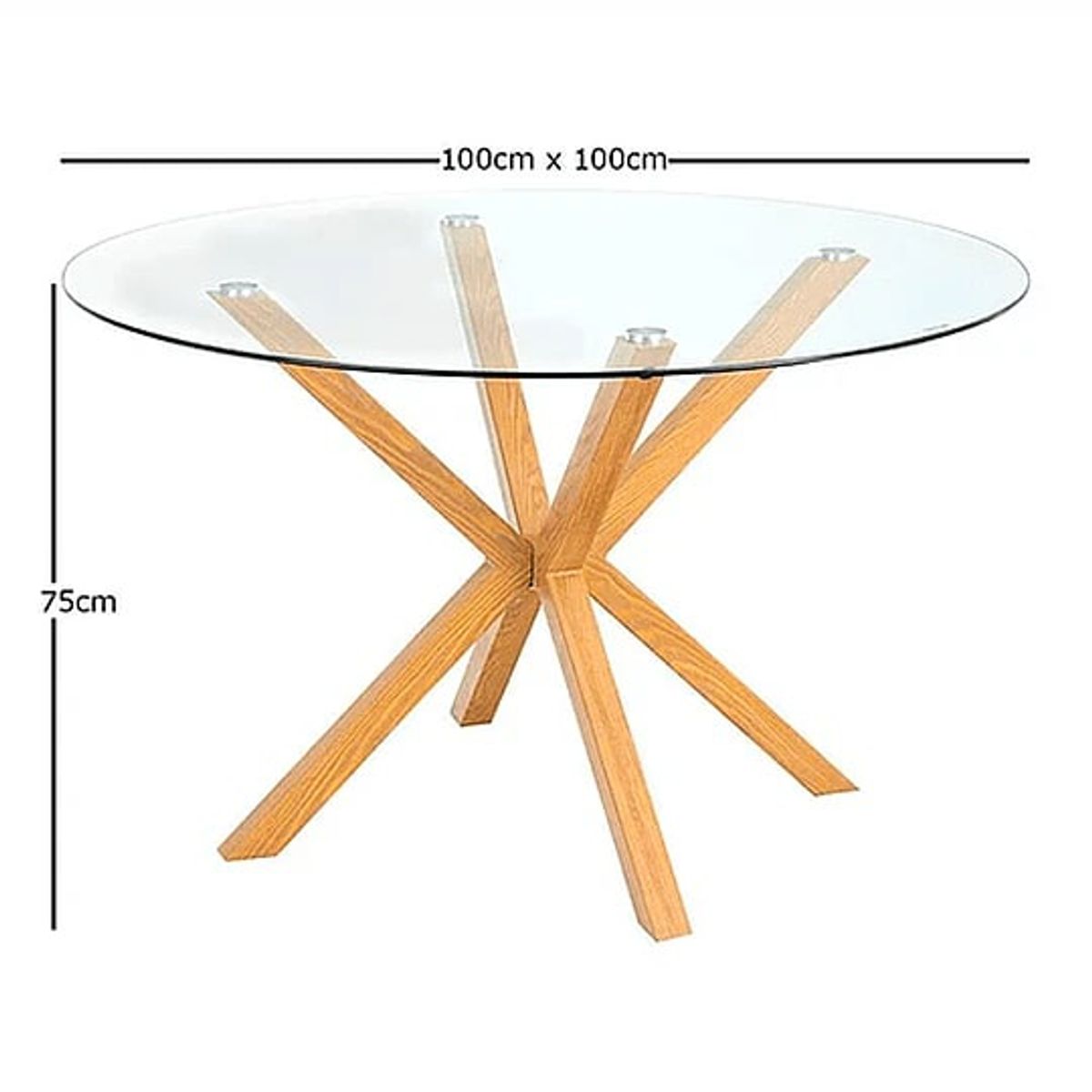 GENERICO - Mesa Cross Redonda 100cm