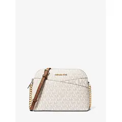 MICHAEL KORS - Crosboddy Bandolera Jet Set Travel Medium Dome Vainilla