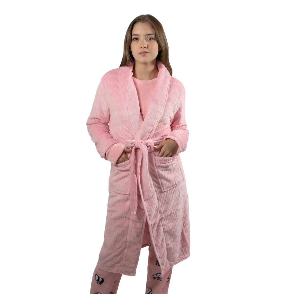 MEDIA LUNA - Bata de Levantarse Polar de Mujer