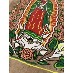 GENERICO - VIRGEN DE GUADALUPE EN PAPEL DE PALMA
