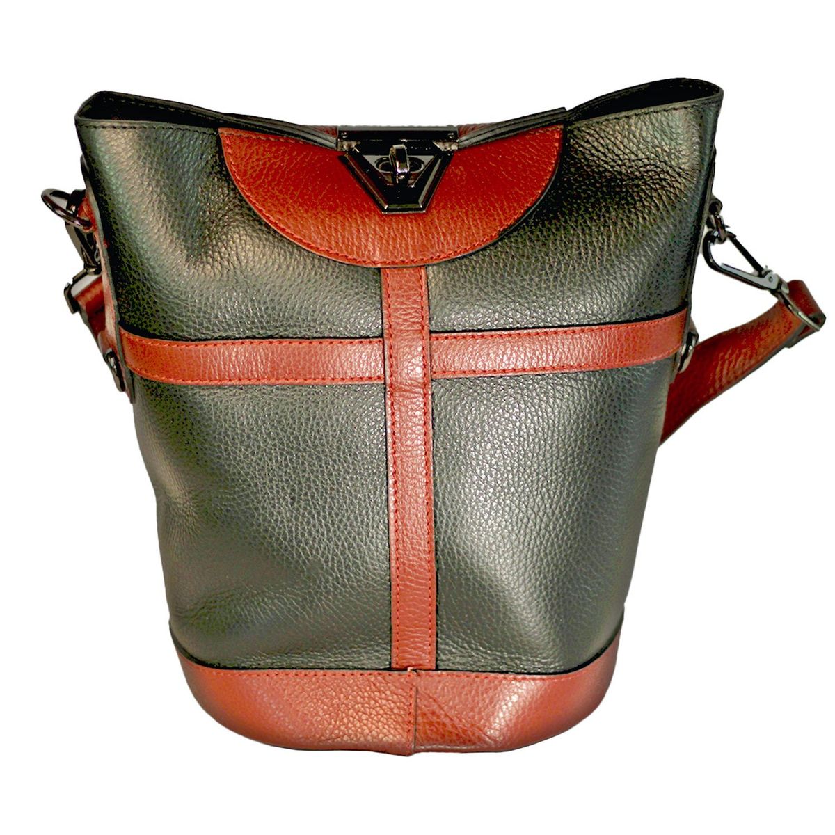 GENERICO - Bolso Negro   100% cuero