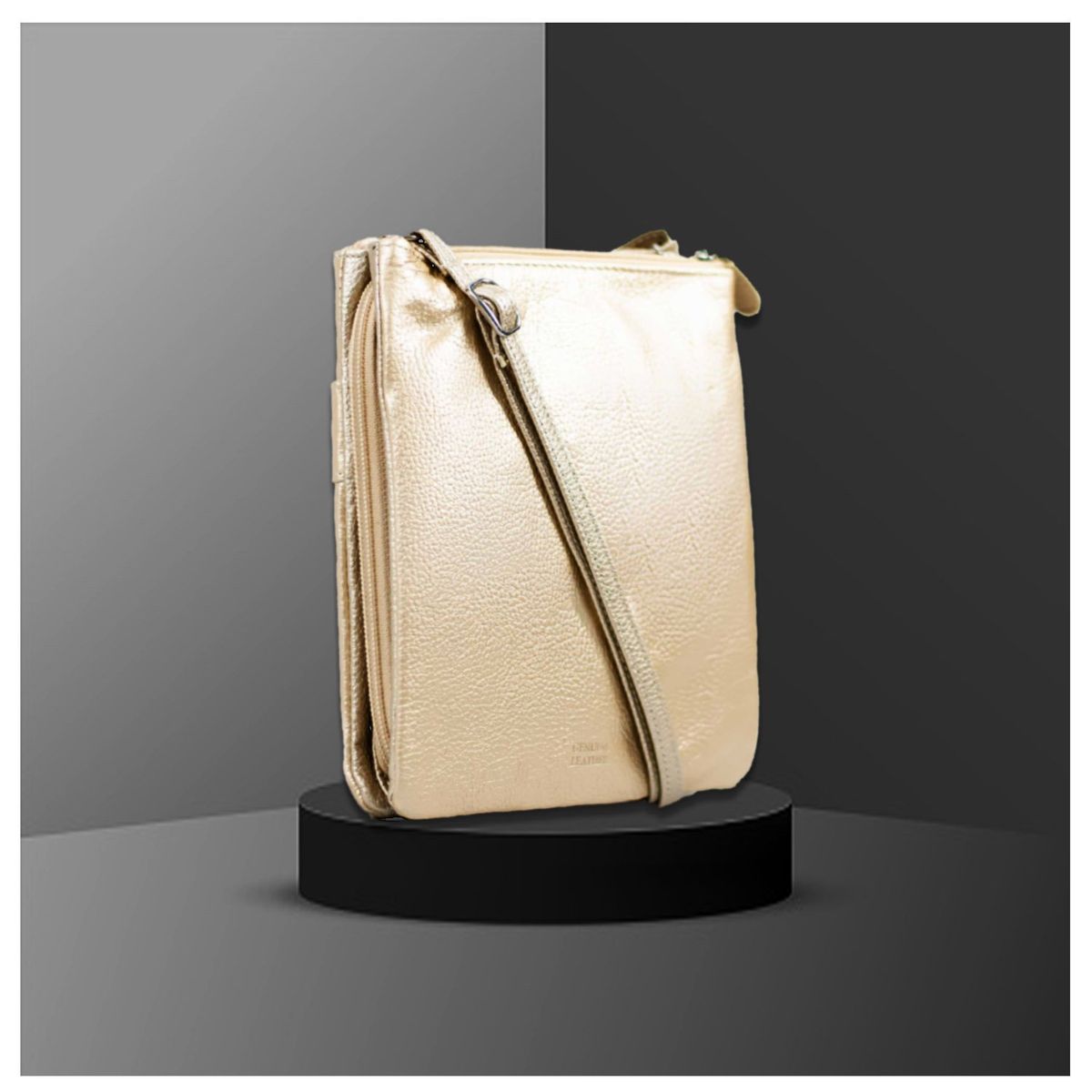 GIANI BERNINI - Cartera de hombro Giani Bernini - cuero dorado