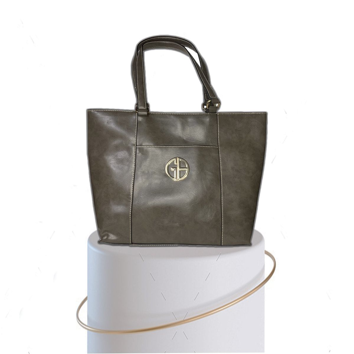 GIANI BERNINI - Cartera Tote Giani Bernini - Gris Topo