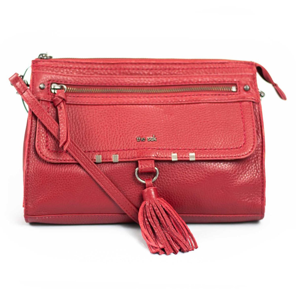 THE SAK - Cartera de hombro THE SAK - Cuero Genuino Rojo