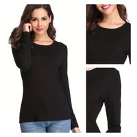 Pack 5 Camisetas Manga Larga Polar Mujer Primera Capa