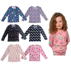 UTILISIMO - Pack 4 Camisetas Primera Capa Invierno Niña Polera Polar
