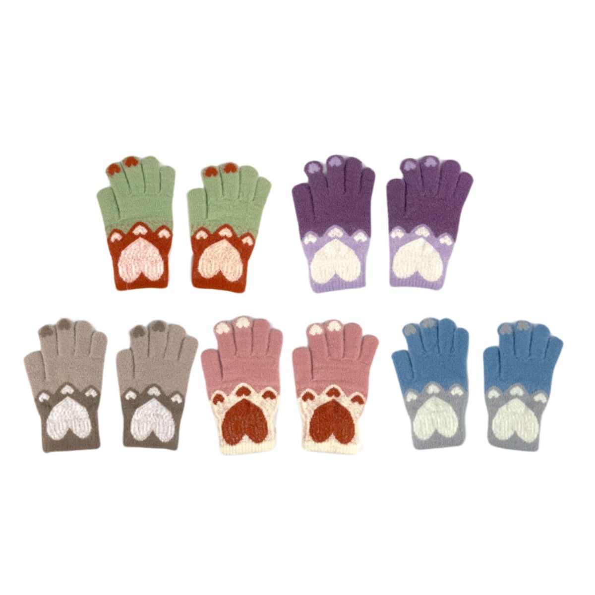 UTILISIMO - Pack 6 Guantes Polar Niña Colores Surtidos