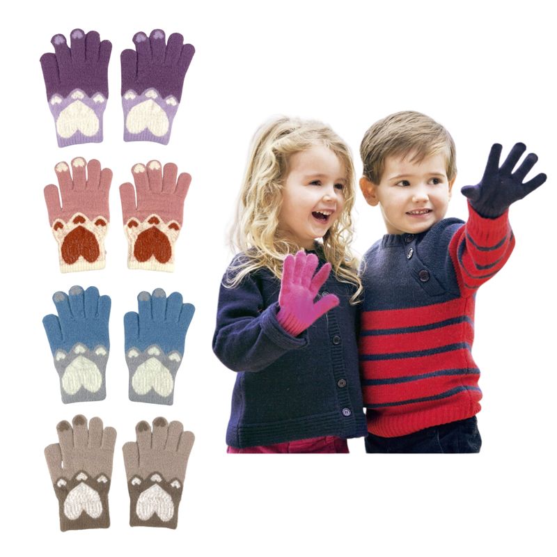 UTILISIMO - Pack 3 Guantes Polar Niña Colores Surtidos