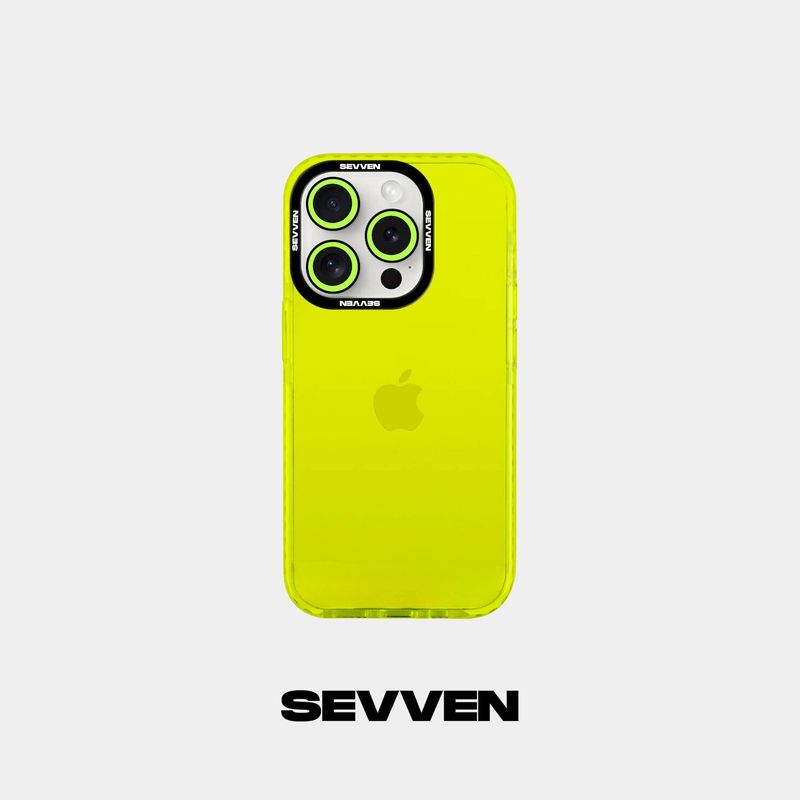 GENERICO - Carcasa + protector de cámara amarillo flúor para iPhone 11 Pro