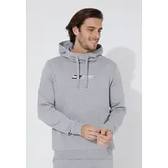 TOMMY HILFIGER - Polerón Hoodie Sport Essential Gris