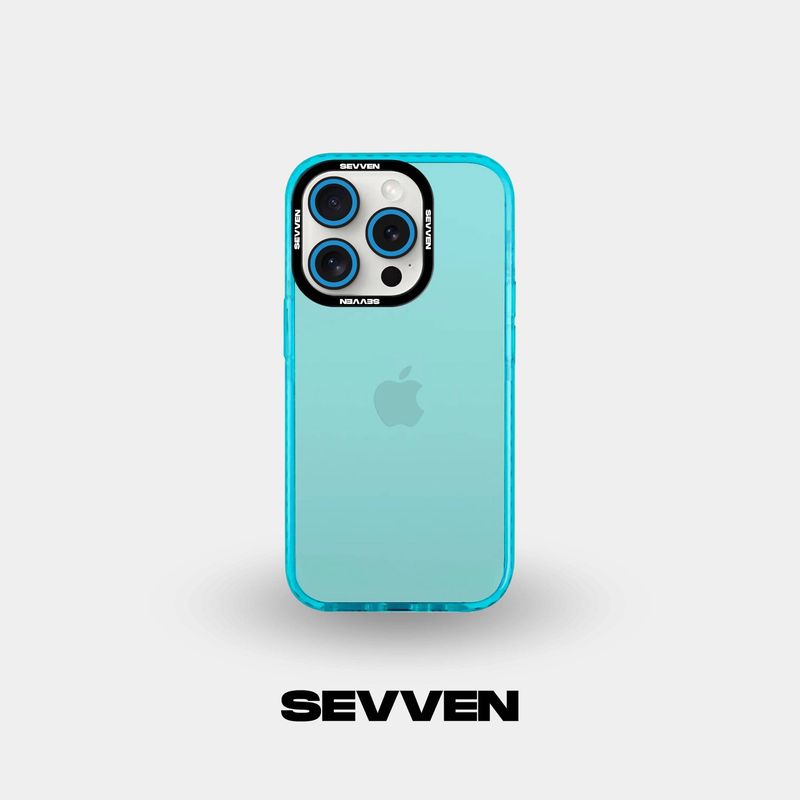 GENERICO - Carcasa + protector de cámara celeste flúor para iPhone 11 Pro
