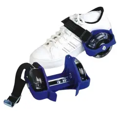 GENERICO - Patines Ajustable Con Luces Led Para Zapatillas AZUL