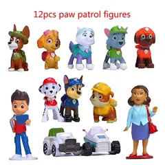 UNIVERSAL - Pack 12 Figura PAW PATROL Pvc Duro