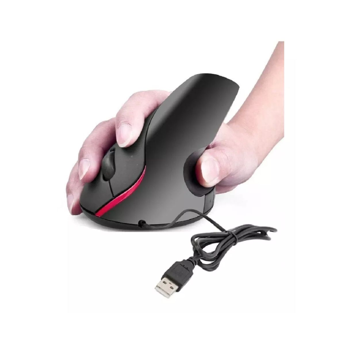 GENERICO - Mouse Vertical Cable Usb Ergonómico - Tecnomati