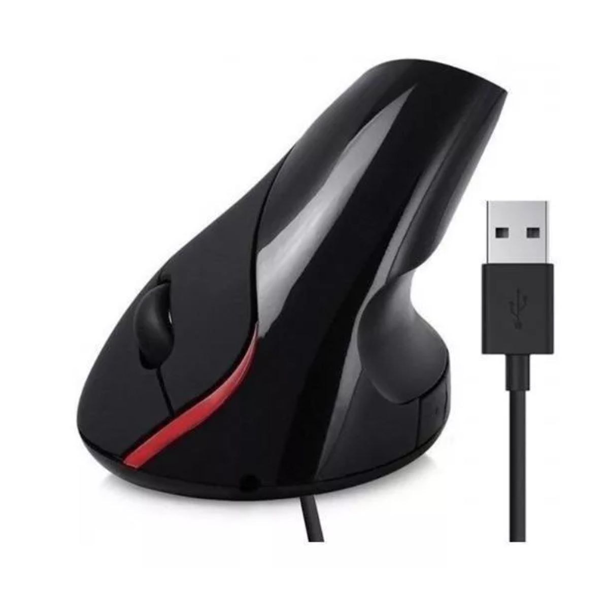 GENERICO - Mouse Vertical Cable Usb Ergonómico - Tecnomati