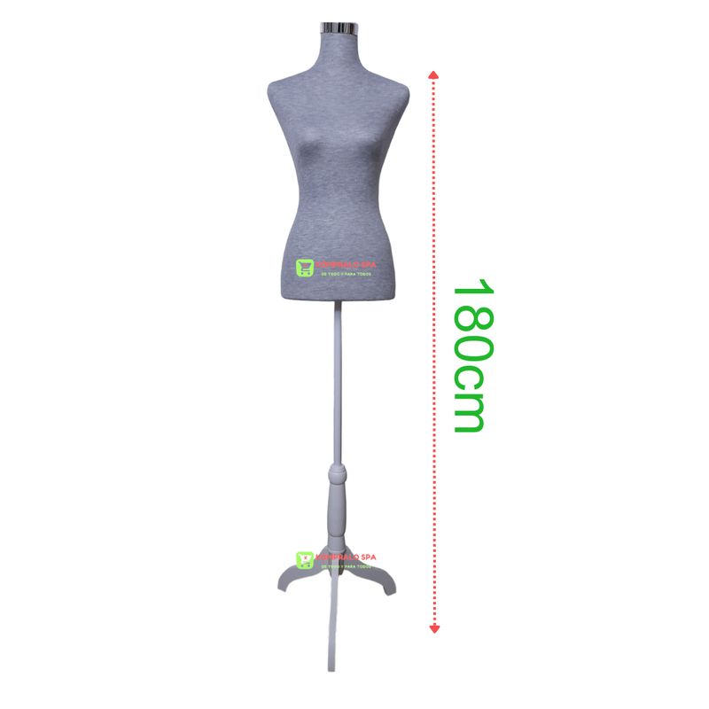 GENERICO - Torso Maniqui Dama Con Pedestal Para Sastre Costura Modista