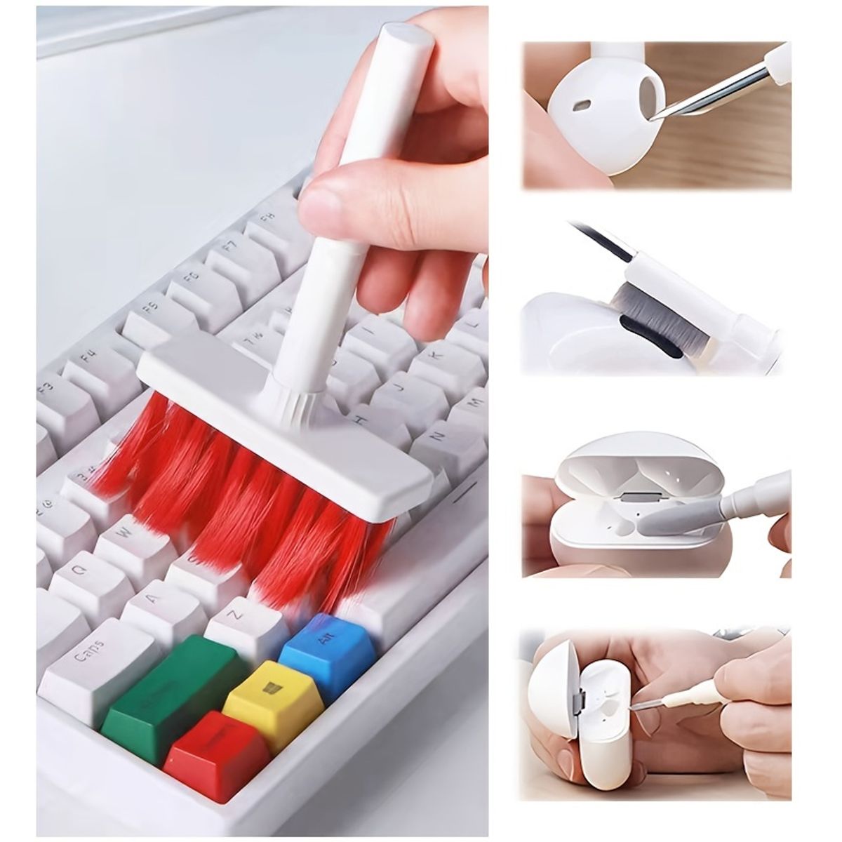 ZG STORE - Cepillo Limpieza De Teclado Pc Audifonos 5 En 1