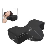 Almohada Para Extensiones De Pestañas Con Reposa Cuello NEGRO