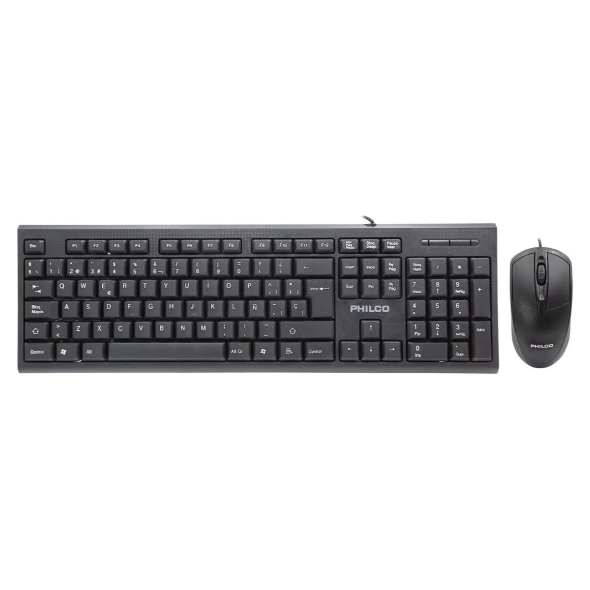 PHILCO - Kit Combo Teclado y Mouse Philco K4500