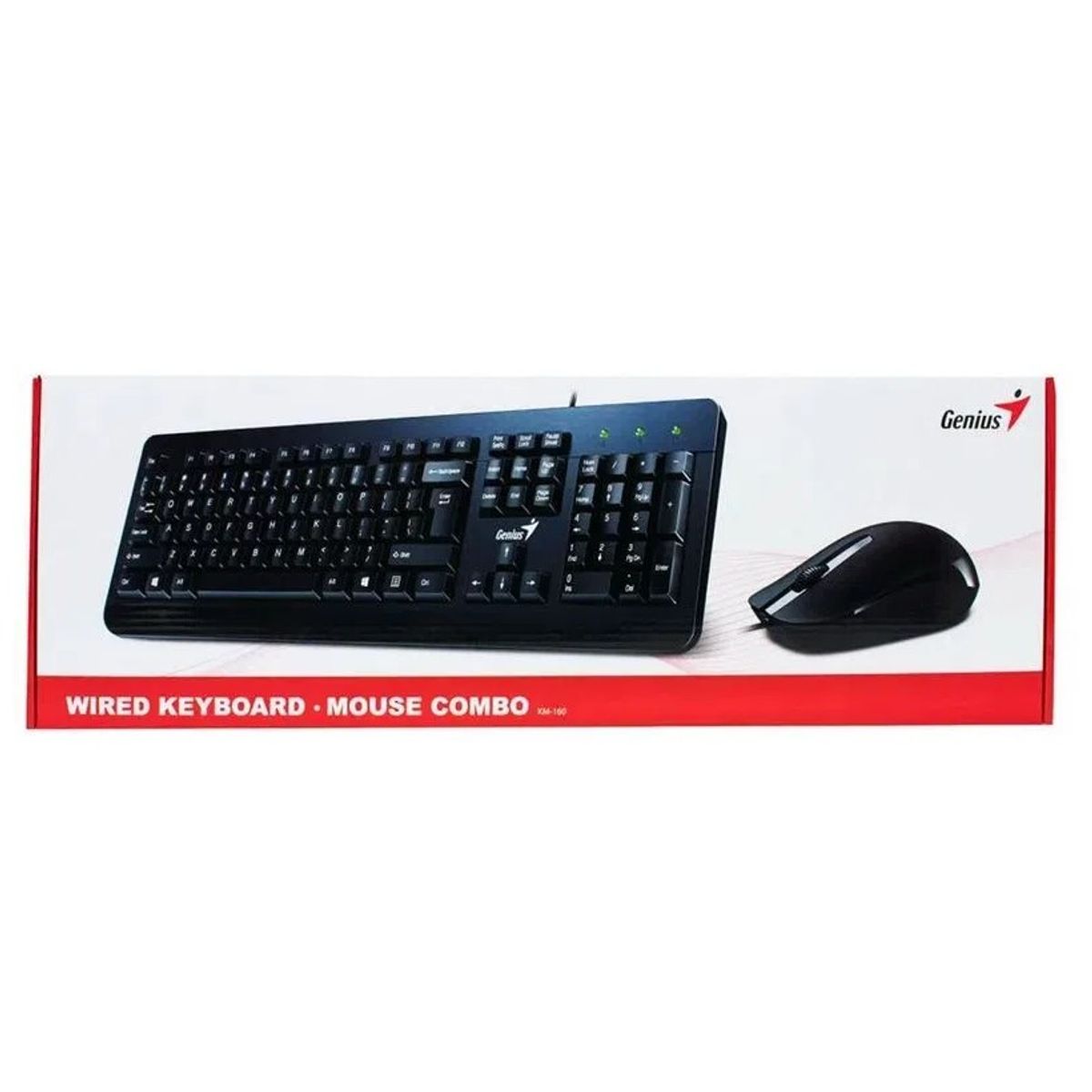 GENIUS - Kit Combo Teclado y Mouse KM-160 Cableado